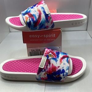 BNIB Easy spirit comfort Slip in sandal 7 multi colors
